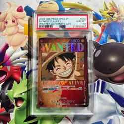 Monkey D Luffy WANTED ST01-012 PSA 10 Mighty Enemies ONE PIECE Card UK SELLER - Image 1