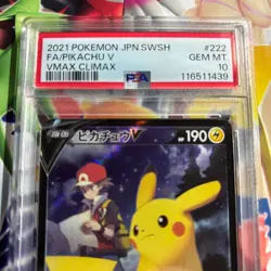 PSA 10 Pikachu V 222/184 s8b VMax Climax Pokemon Card Japanese - Image 2