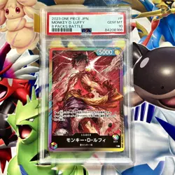 PSA 10 One Piece Card Game Monkey D. Luffy Rainbow Leader Event Promo - Image 1