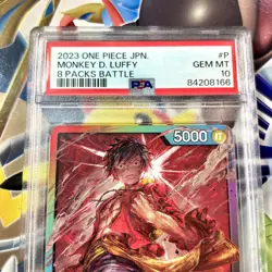 PSA 10 One Piece Card Game Monkey D. Luffy Rainbow Leader Event Promo - Image 2