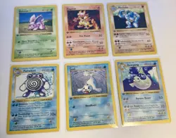 Six 1st Edition Shadowless Base Set Pokemon Cards MINT+ - Image 1
