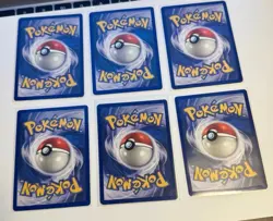 Six 1st Edition Shadowless Base Set Pokemon Cards MINT+ - Image 2