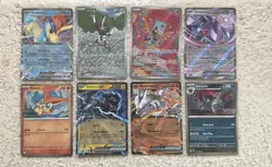 Pokemon Scarlet and Violet Black Bolt White Flare 8 Card Lot NM/M - Image 1