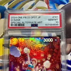 PSA 10 O-Nami SP OP07 OP06-101 500 Years In The Future 2024 ONE PIECE Card Nami - Image 2