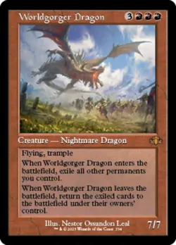 Worldgorger Dragon (Retro) [Dominaria Remastered] Magic MTG - Image 1