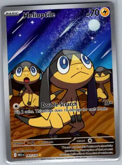 Helioptile 143/132 ME01: Mega Evolution - Pokemon Card - NM - Image 1
