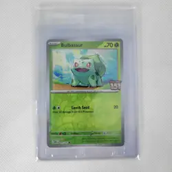 Pokemon TCG - Bulbasaur 001/165 Scarlet & Violet 151 Sealed Best Buy Stamp Promo 820650857348 - Image 3