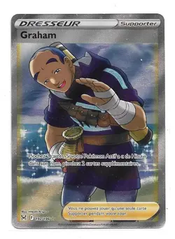 CARTE POKEMON DRESSEUR GRAHAM 192/196 SERIE EPEE ET BOUCLIER ORIGINE PERDUE 11 - Image 1