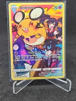 Pokemon Card Dedenne TG07/TG30 Brilliant Stars Trainer Gallery Holo Rare - Image 1