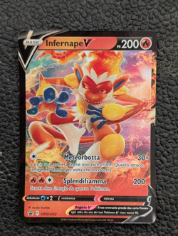 Carta Pokemon INFERNAPE V SWSH252 Black Star Promo Full Art Holo ITA Near Mint - Image 1