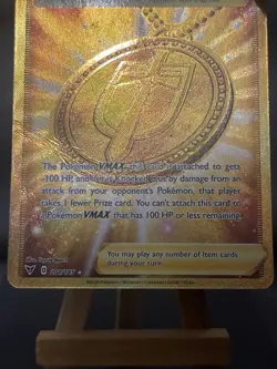 Pokemon Card Hero's Medal 201/185 Vivid Voltage Secret Rare Played - Image 3