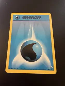 Water Energy 132/132 Gym Heroes Unlimited 2000 Pokemon Card LP - Image 1