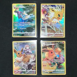 Lotto Carte Pokemon Jolteon + Flareon + Vaporeon + Eevee Full Art BRS ITA NM - Image 1