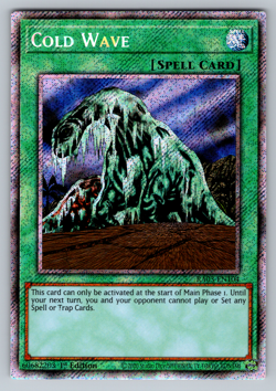 Cold Wave Yugioh RA03-EN104 Platinum Secret Rare PSR NM - Image 1