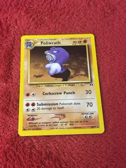 Poliwrath 28/75 Neo Discovery Regular Wotc Pokemon Card Lp- - Image 1