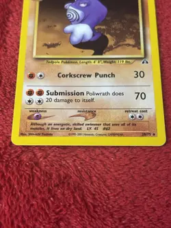 Poliwrath 28/75 Neo Discovery Regular Wotc Pokemon Card Lp- - Image 4