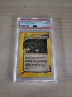 Pokemon Expedition Set Strength Charm Trainer Card Regular Finish PSA 10! PK156 - Image 1