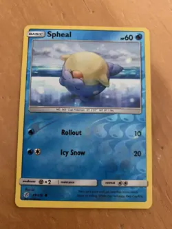 Spheal 49/236 - Common Reverse Holo Pokemon Card - Cosmic Eclipse Set - NM - Image 1