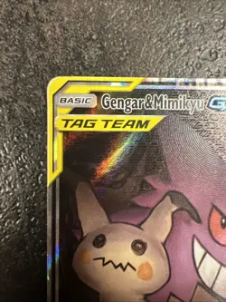 Pokemon Gengar & Mimikyu GX Alternate Full Art Holo Card 165/181 English - Image 4