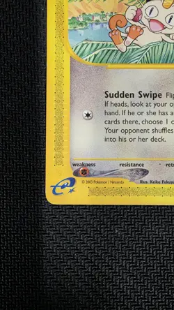 Meowth 78/144 Skyridge Common Non-Holo Pokemon Card WOTC 2003 - Image 5