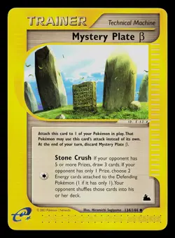 Pokemon Card - Mystery Plate Beta Skyridge 134/144 Uncommon Non-Holo - Image 1