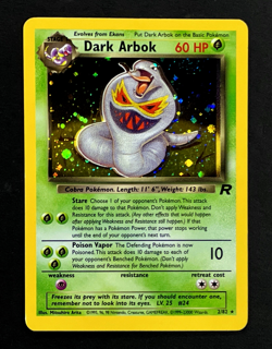 2000 Pokemon DARK ARBOK Team Rocket HOLO SHIFT ERROR Misprint Card 2/82 SWIRL - Image 3