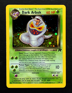 2000 Pokemon DARK ARBOK Team Rocket HOLO SHIFT ERROR Misprint Card 2/82 SWIRL - Image 5