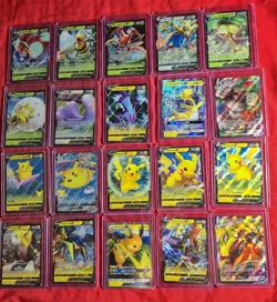 Pokemon Tcg 20 Card Ultra Rare Lot Unplayed PIKACHU vmax Gx V B - Image 1
