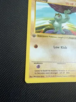 Pokemon Machop 52/102 1st Edition Shadowless Base Set Card Unplayed Near Mint - Image 5