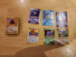 Lot Of 56 Foreign Language Pokemon Cards Fossil 6 Rares. S22 - Image 1