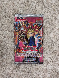 EMPTY Yugioh Magician's Force 1st Edition Pack Wrapper (No Cards!) - Image 1