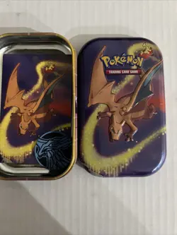 Kanto Power Pokemon Storage Tin: Charizard (No Cards) Insert And Coin - Image 1