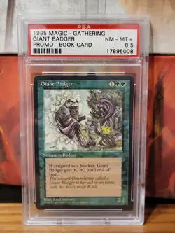 LIMITED EDITION Promo Card Vintage MtG Giant Badger Unplayed NM - Image 1