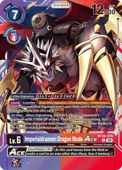 1x BT20-076 Imperialdramon: Dragon Mode Special Booster 2.5 Digimon Card Game x1 - Image 1
