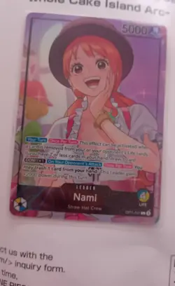 Nami One Piece Whole Cake Island Playmat and Promo Set One Piece Card Game - Image 2