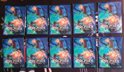 ONE PIECE TCG Official Card Sleeves Vol 5 Zoro & Sanji, PACK OF 10 UNUSED - Image 1