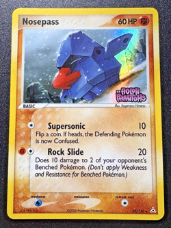 Nosepass 25/110 EX Holon Phantoms Pokemon Card Reverse Holo Foil Rare Near Mint - Image 1