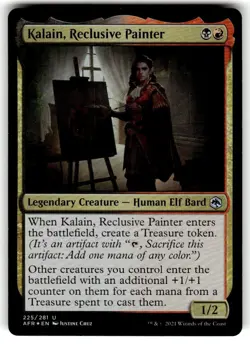 Kalain, Reclusive Painter Adventures in the Forgotten Realms Foil MTG - Image 1