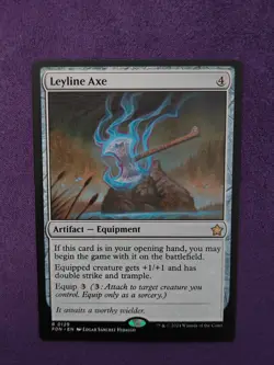 MTG Magic the Gathering Leyline Axe (129/789) Foundations NM - Image 1