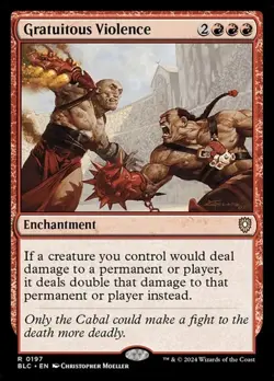 1x Gratuitous Violence NM Eng MTG - Bloomburrow Commander - Image 1