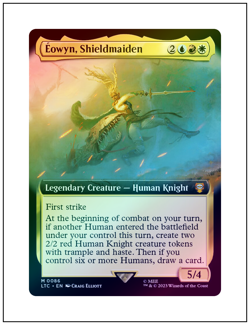 1x Eowyn, Shieldmaiden, Extended Art Foil, Magic MTG NM - Image 1