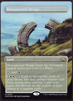 Monumental Henge - 354 Borderless Foil MTG MH3 - Image 1