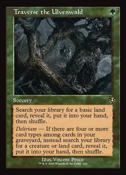 NM Retro Foil Traverse the Ulvenwald, MTG, Innistrad Remastered, Magic, 221 - Image 1