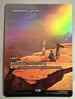 MTG / Sunbaked Canyon / TLE / #58 / FOIL (Borderless) / Mythic / NM - Image 1