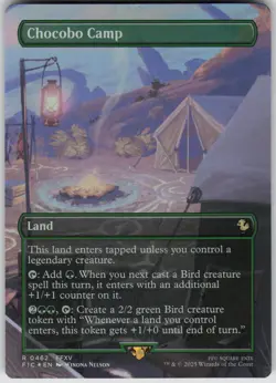 MTG Chocobo Camp (Borderless) Foil NM Commander: FINAL FANTASY Magic 462 - Image 1