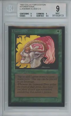 LLANOWAR ELVES Collectors Ed Intl BGS 9 Vintage MTG [Nostalgium] - Image 1