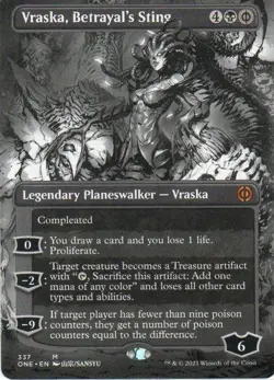 MTG: Phyrexia: All Will Be One: Borderless Vraska, Betrayal's Sting: LP Con - Image 1