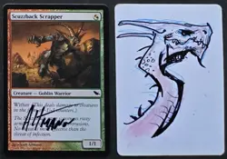 SKETCHED MtG Magic Scott Altmann_ Shadowmoor _ Artist Proof _ SCUZZBACK SCRAPPER - Image 1