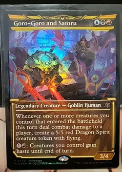 Goro-Goro and Satoru (Showcase) - Prerelease Foil Near Mint - Image 2