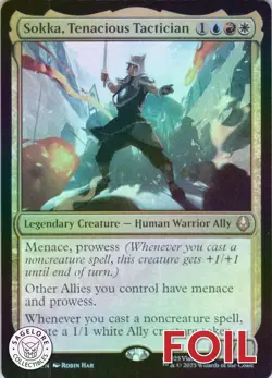 MTG Sokka, Tenacious Tactician (242) | NM Foil | Avatar The Last Airbender {TLA} - Image 1